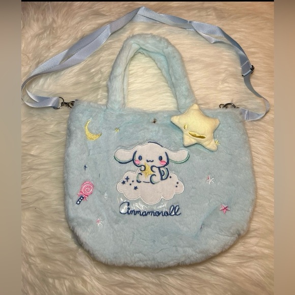 New Cinnamoroll from Hello Kitty Fuzzy Purse - Picture 2 of 3